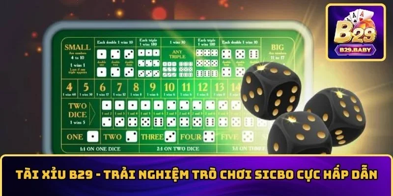 Tài Xỉu B29 – Trải Nghiệm Trò Chơi Sicbo Cực Hấp Dẫn